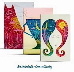 Üçlü Çizgisiz Defter Seti Bir Arkadaşlık: Gece ve Gündüz - 1